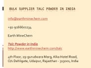 Bulk Supplier Talc Powder in India