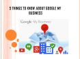 5 Things To Know About Google My Business PowerPoint PPT Presentation