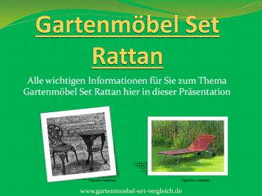 Gartenmöbel Set Rattan