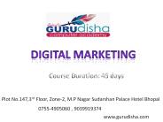 Digital Marketing Training in Bhopal