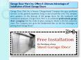 Garage Door Mart Inc. Offers A Ultimate Advantages of Installation of Steel Garage Doors PowerPoint PPT Presentation