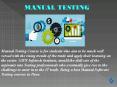 presentation for manual testing (1) PowerPoint PPT Presentation