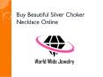 Buy Beautiful Silver Choker Necklace Online