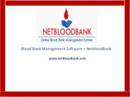 Blood Bank Management Software - Netbloodbank