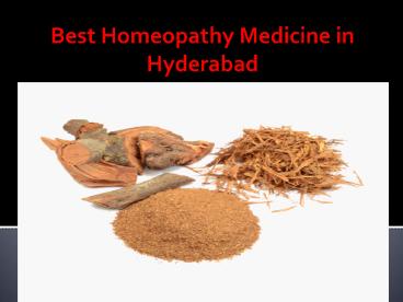 Best Homeopathy Medicine in Hyderabad  4 oct 17