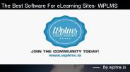 The Best Software For eLearning Sites- WPLMS