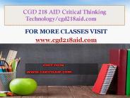 CGD 218 AID Critical Thinking  Technology/cgd218aid.com