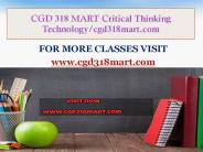 CGD 318 MART Critical Thinking  Technology/cgd318mart.com