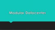 Modular Datacenter