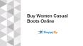 Buy Women Casual Boots Online at Shoppyzip
