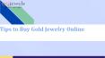 Tips to Buy Gold Jewelry Online