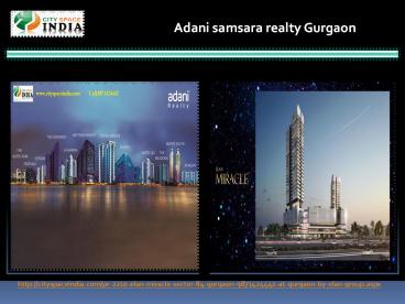 The Adani Samsara realty Gurgaon