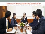 Hospitality Management in ABMS UNIVERSITY