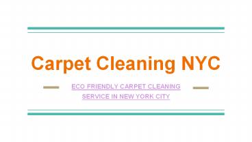 Carpet cleaning service in new york city