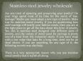 Stainless steel jewelry wholesale PowerPoint PPT Presentation