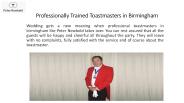 Professionally Trained Toastmasters in Birmingham