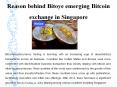 Reason behind Bitoye emerging Bitcoin exchange in Singapore PowerPoint PPT Presentation