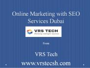Online Markrting with SEO Services Dubai