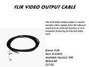 FLIR Video Cable