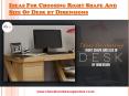 Ideas For Choosing Right Shape And Size Of Desk by Dimensions PowerPoint PPT Presentation