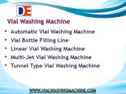 Vial Washing Machine Solution For Pharmaceutical