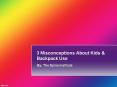 3 Misconceptions About Kids & Backpack Use PowerPoint PPT Presentation