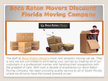 Boca Raton Movers
