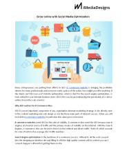 Grow online with Social Media Optimization (1)