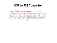 NSF to PST Converter