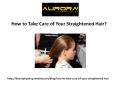 How to Take Care of Your Straightened Hair? PowerPoint PPT Presentation