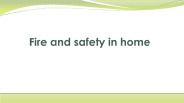 fire and safety in home