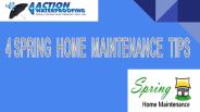 4 SPRING HOME MAINTENANCE TIPS