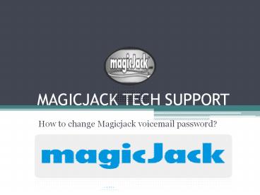How to change magicjack voicemail password?