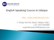 English Speaking Course in Udaipur