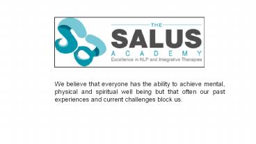 Institute of Hypnotherapy & NLP