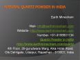 Natural Quartz Powder in India PowerPoint PPT Presentation