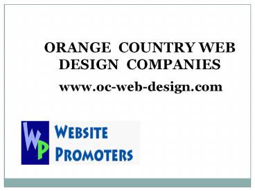 Orange County Web Design Companies - oc-web-design.com
