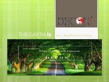 THE EARTH Is   What  We all have in Common