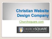 Christian Website Design Company - Churchsquare.com