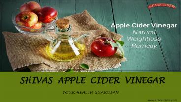 Apple Cider Vinegar
