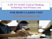 LAW 531 MART Critical Thinking  Technology/law531mart.com
