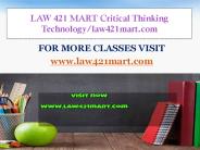 LAW 421 MART Critical Thinking  Technology/law421mart.com