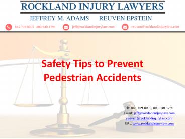 Safety Tips to Prevent New York Pedestrian Accidents