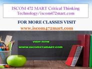ISCOM 472 MART Critical Thinking  Technology/iscom472mart.com