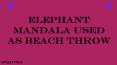 Elephant Mandala Used As Beach Throw (1) PowerPoint PPT Presentation