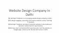 Website Design Company In Delhi PowerPoint PPT Presentation