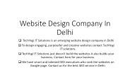 Website Design Company In Delhi