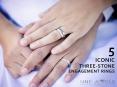 5 Iconic three-stone engagement rings PowerPoint PPT Presentation