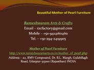 Beautiful Mother of Pearl Furniture
