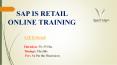 SAP IS Retail Course Content PPT | SAP IS Retails Training in Bangalore